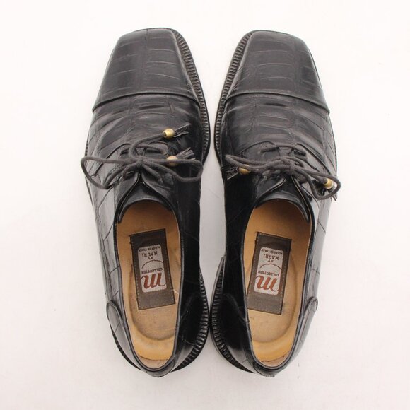 Elegant Black Crocodile Pattern Men\'s Shoes main image 4